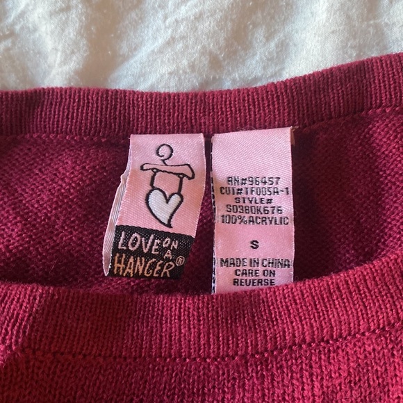 Mauve Plum Long Sleeve with Ruffle Size SMALL​ - Picture 2 of 2